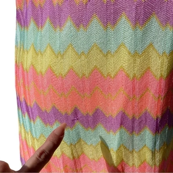Lilly Pulitzer - Multicolor Zig Zag sleeveless Mini Dress Size Medium - Picture 5 of 15